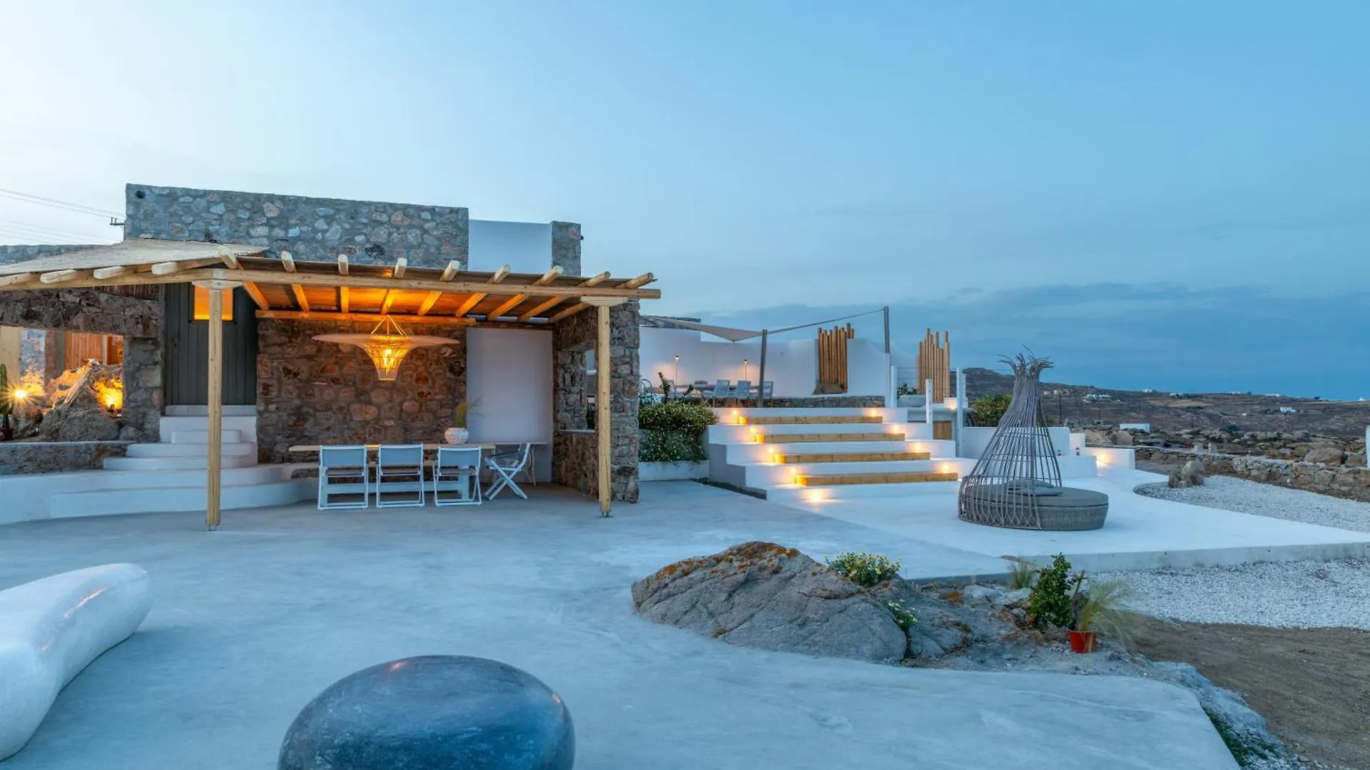 Citadel Natural Stone Villa Mykonos Town Greece