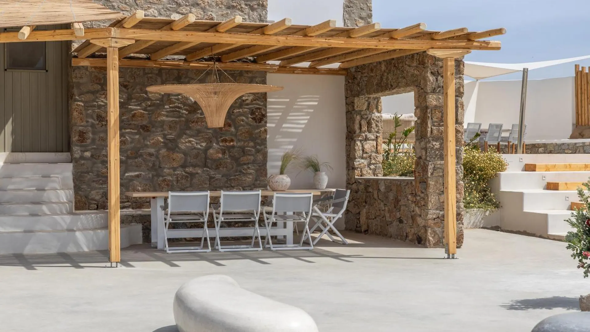 Citadel Natural Stone Villa Mykonos Town Greece